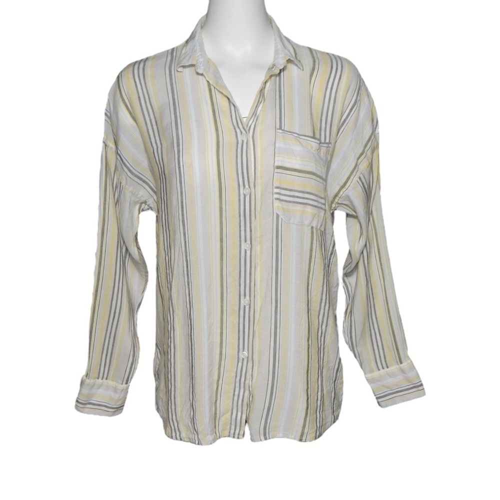 ATM Anthony Thomas Melillo Button Down Shirt Size Small Multicolored Striped